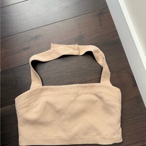 Abercrombie & Fitch Beige Smocked Top